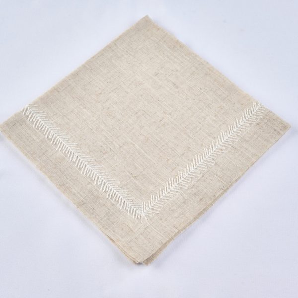Vine Napkin | Oatmeal White