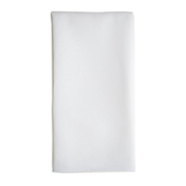FLC Spun Poly Overlocked Napkin | White